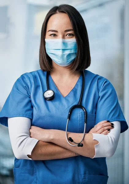 Its Been Especially Critical Time Doctors Portrait Medical Practitioner Wearing — Foto de Stock