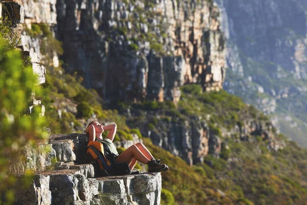 Need Some Time Alone Thoughts Woman Looking Relaxed While Sitting — Foto Stock