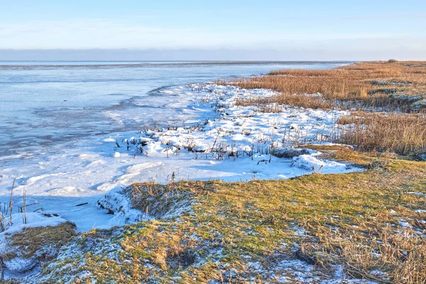 Danish Winter Landscape Coast Kattegat Photos Danish Winter Coast Kattegat — Stock fotografie