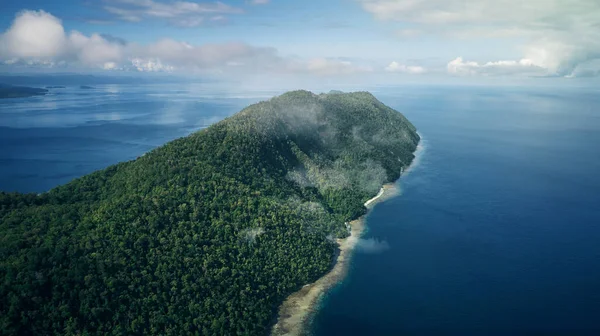 Beautiful Destination Disconnect High Angle Shot Beautiful Islands Indonesia — Fotografia de Stock