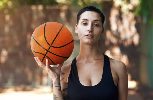 Fancy Little One One Cropped Portrait Attractive Young Female Athlete — Stock Photo, Image