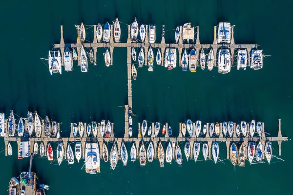 Get Your Speedboats Out Its Summertime High Angle Shot Boats — Stockfoto