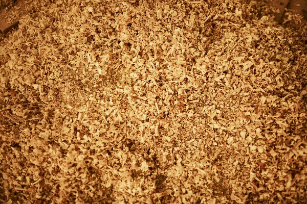 Wood Shavings Often Used Mulching Animal Bedding High Angle Shot — Fotografia de Stock