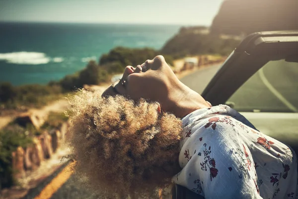 Let Your Mind Trip Cropped Hot Young Woman Enjoying Herself — Fotografia de Stock