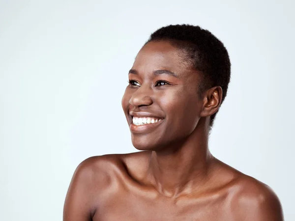 Shes Got Sought Radiant Skin Studio Shot Beautiful Young Woman — Stockfoto