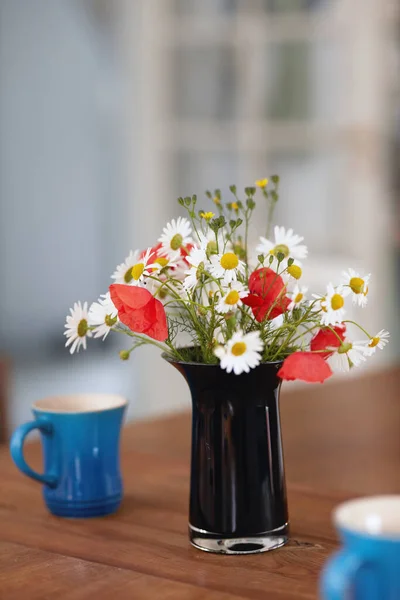 Belo Buquê Flores Buquê Com Diferentes Tipos Flores — Fotografia de Stock