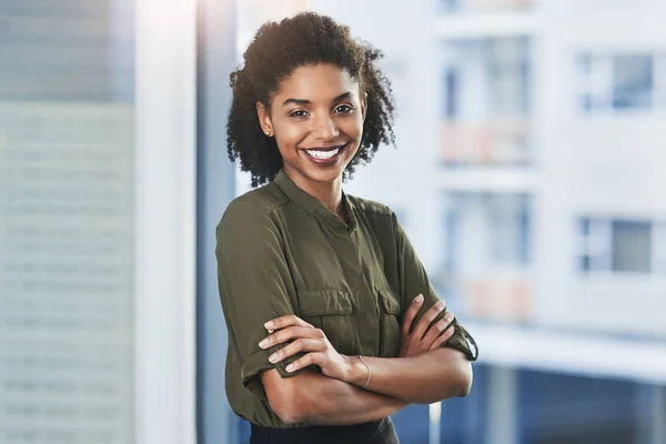 Keeping You All Smiles Every Hour Shift Portrait Confident Young — Stockfoto