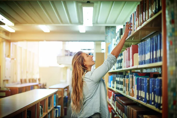 Just Book Need Assignment University Student Looking Book Library Campus — Stockfoto