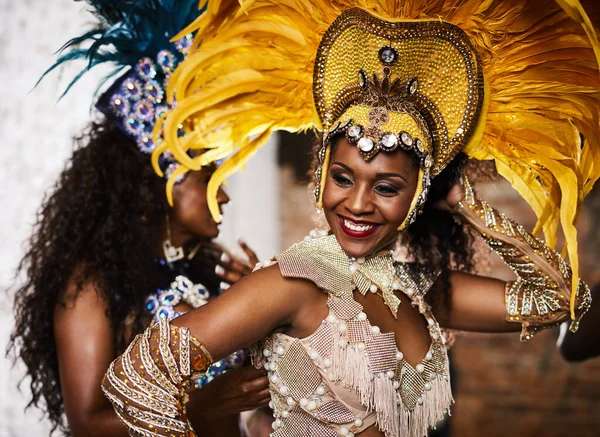 Moves Dazzle All Samba Dancers Performing Carnival — Stockfoto