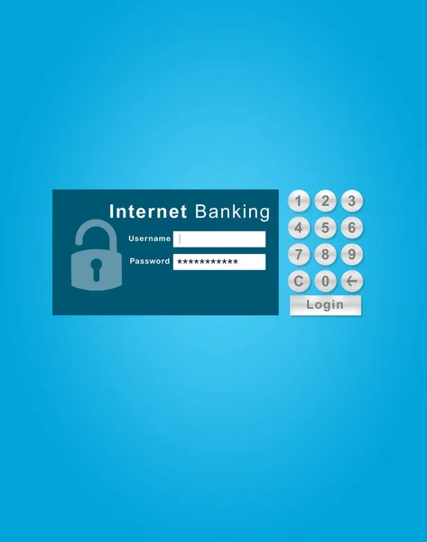Pay Your Accounts Any Wireless Device Log Screen Internet Banking — Stock fotografie