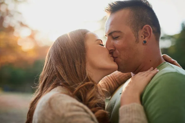 Best Things Life Arent Things Theyre Feelings Affectionate Young Couple —  Fotos de Stock