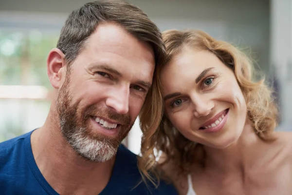 Theyre Perfect Match Portrait Happy Middle Aged Couple Spending Time —  Fotos de Stock