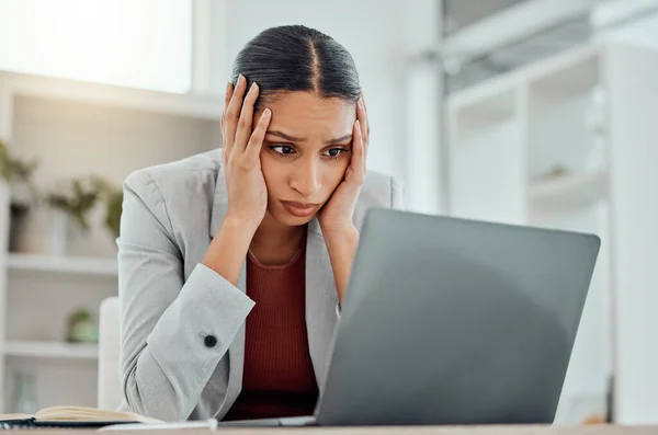 Pain Headache Stressed Finance Manager Feeling Sick Tired Worried Financial — Fotografia de Stock