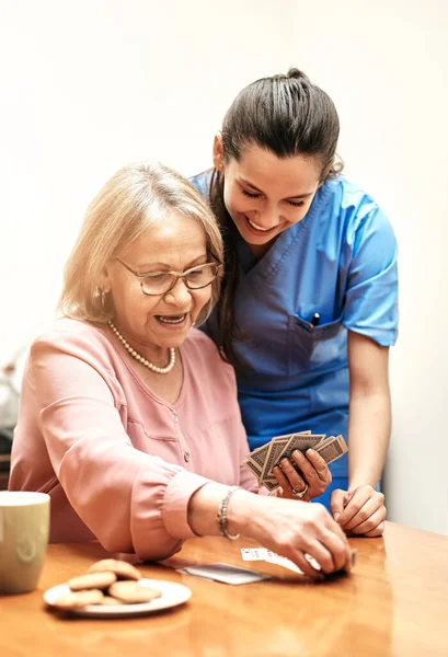 Youre Better You Thought Female Nurse Teaching Her Patient How — Stockfoto
