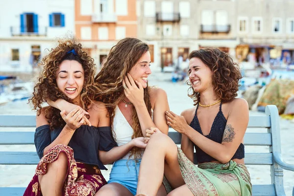 Life Better True Friends Girlfriends Vacation — Foto Stock