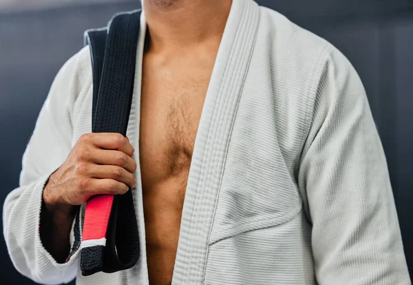 Blackbelt Karate Taekwondo Body Martial Arts Master Experienced Fighter Teaches — Stock fotografie