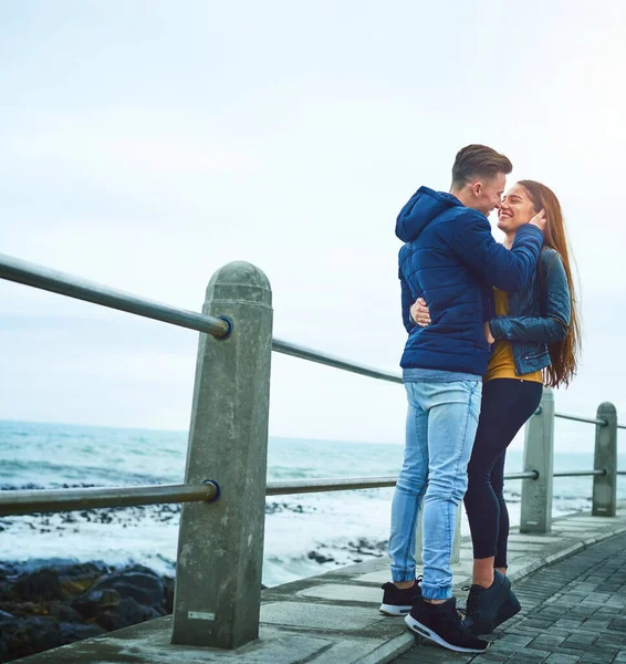Everyday Feels Better Love Happy Young Couple Spending Romantic Day — Foto de Stock