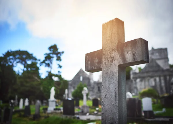 Remembrance Those Gravestone Cemetery — Fotografia de Stock