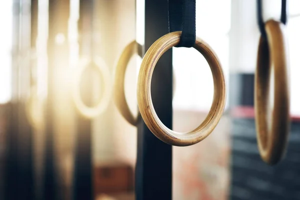Grab Hold Your Fitness Goals Gymnastic Rings Gym — Stockfoto
