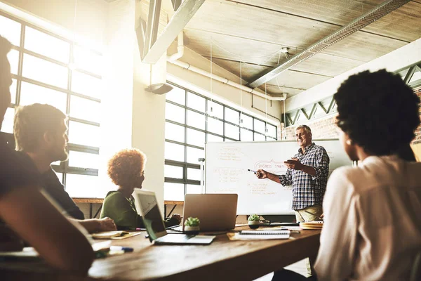 These are ways to be more productive. a group of colleagues having an office meeting inside