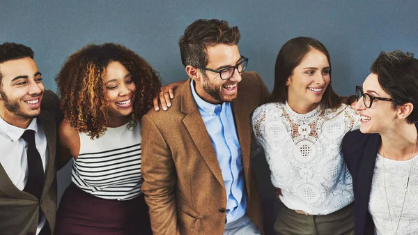 Stand Together Watch Each Other Grow Studio Shot Group Businesspeople — Stockfoto