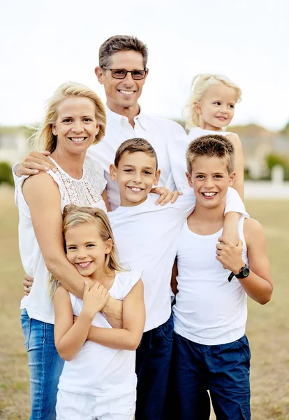 Family Life Begins Love Never Ends Happy Family Spending Time — Stockfoto