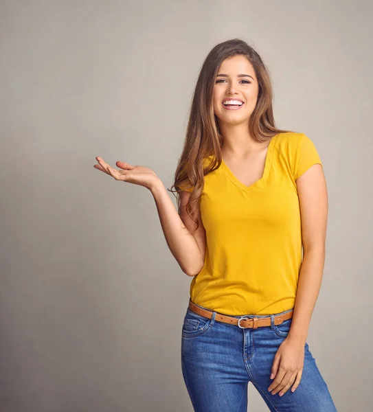 Mean Why Get Attractive Young Woman Supporting Copy Space Her — Stock Photo, Image