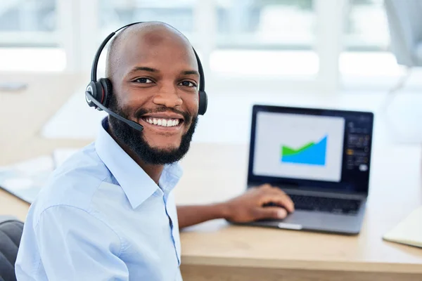 Call Center Agent Customer Service Representative Sales Support Staff Wearing —  Fotos de Stock