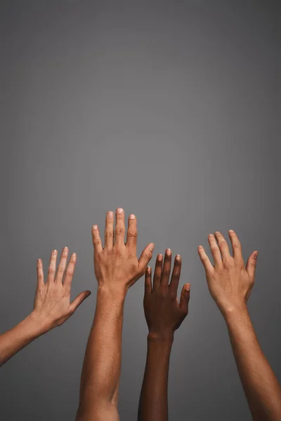 Raise Your Hand You Love Blank Copyspace Studio Shot Unidentifiable — Stockfoto
