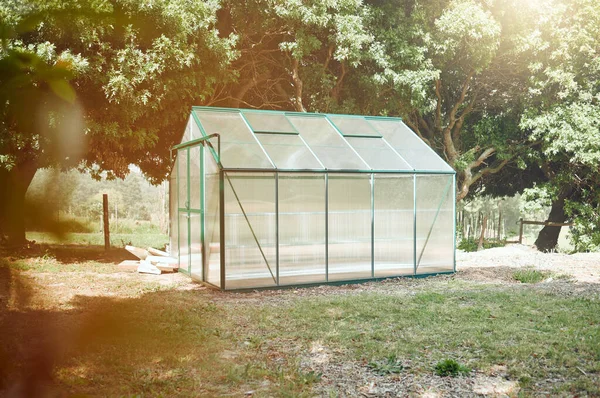 Greenhouse Building Sustainability Earth Eco Friendly Plant Growth Methods Garden — Stockfoto