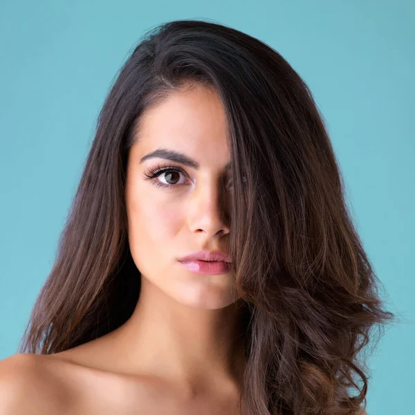She Can Somehow Simple Sexy Studio Shot Beautiful Young Woman — Stock Fotó