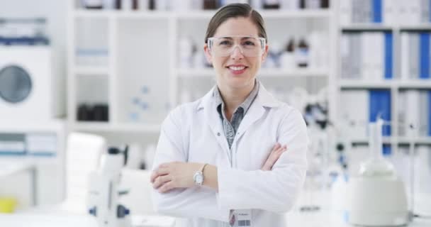 Medical Laboratory Worker Scientist Research Lab Medical Healthcare Innovation Medicine — Vídeo de Stock