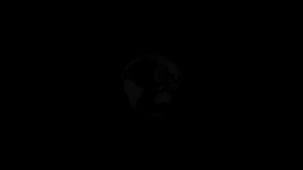 World Map Globe Planet Earth Hologram Digital Universe Cyber Networking — Video Stock