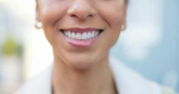 Teeth Dental Healthy Smile Dentist Healthcare Medical Consulting Whitening Invisalign — Vídeo de Stock