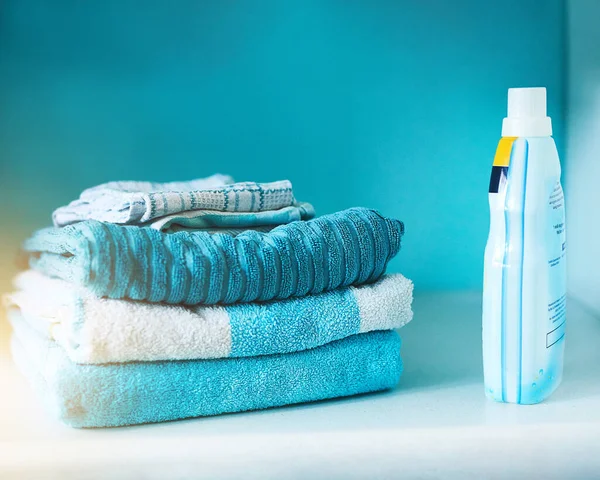 Something to remind you of home. clean linen in the laundry room