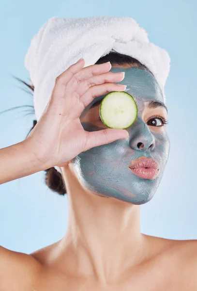 Facial Acne Woman Face Mask Skincare Cosmetic Wellness Treatment Therapy — Stockfoto