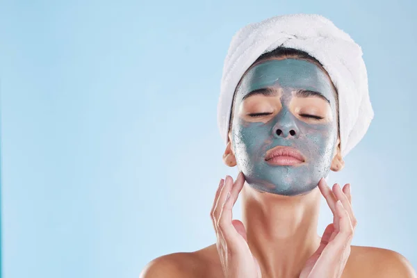 Facial Skincare Woman Face Mask Cream Beauty Health Wellness Studio — Φωτογραφία Αρχείου