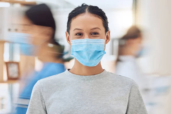 Covid Mask Woman Mexico Face Safety Protection Medical Facial Hospital — Fotografia de Stock