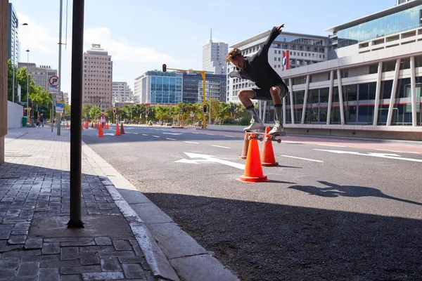 Skating More Hobby Skateboarders City — Stock Fotó