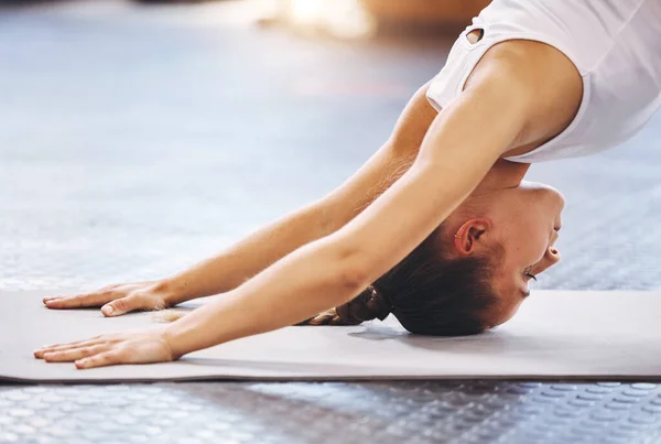 Yoga Balance Wellness Active Fitness Woman Health Gym Exercise Pilates — Foto de Stock