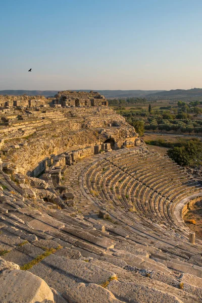 Miletus Ancient City Amphitheater Turkey Photo Miletus Miletus Ancient Greek — Foto Stock