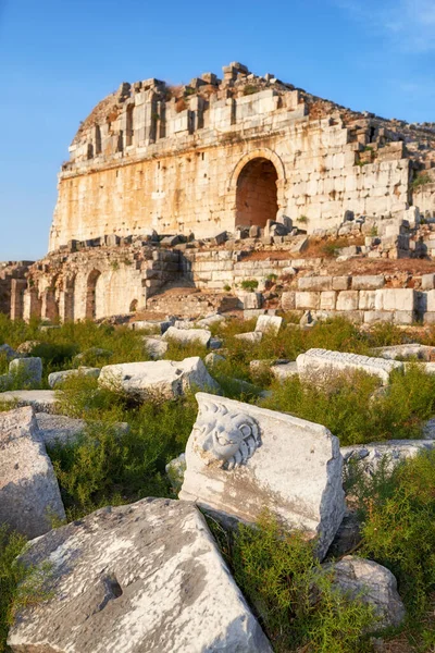 Miletus Ancient City Amphitheater Turkey Photo Miletus Miletus Ancient Greek — стокове фото