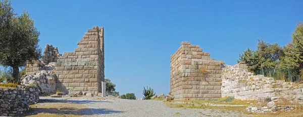 Ancient Ruins Modern Times Ancient Roman Ruins Turkey — стоковое фото