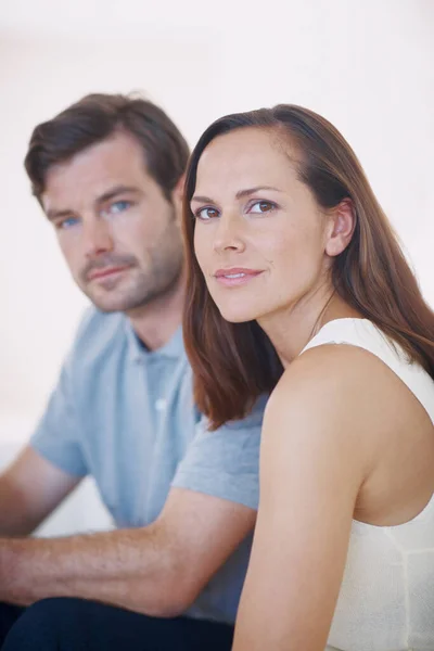 Ils Sont Fidèles Les Uns Aux Autres Portrait Couple Marié — Photo