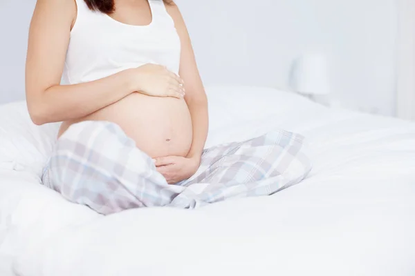 Holding Her Future Cropped Image Young Woman Holding Her Pregnant — Stock Photo, Image