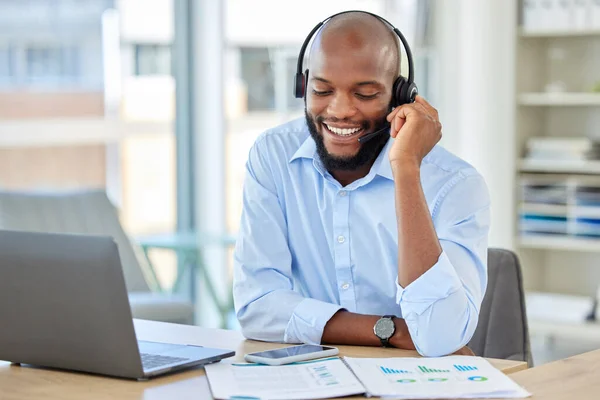 Sales Man Call Center Agent Customer Service Support Operator Advies — Stockfoto