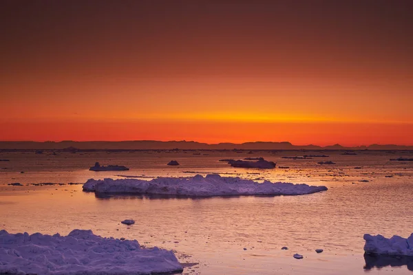 그린란드의 아름다움 그린란드 주변에 빙산의 덴마크 — 스톡 사진