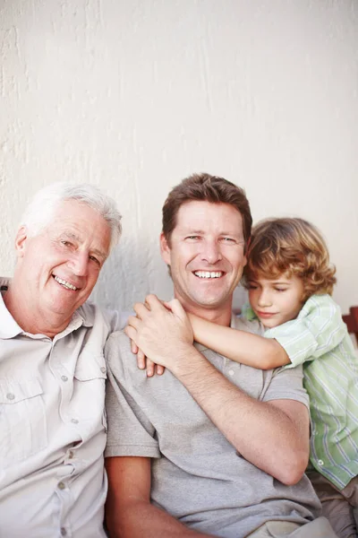 Hij Wil Gewoon Dicht Bij Zijn Vader Zijn Gehakt Portret — Stockfoto