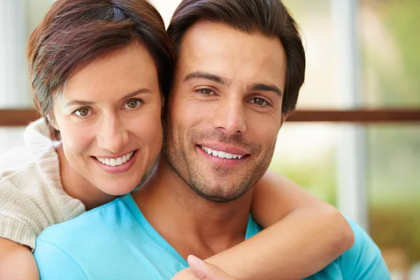 Make Each Other Happy Portrait Affectionate Married Couple Home — Stock Photo, Image