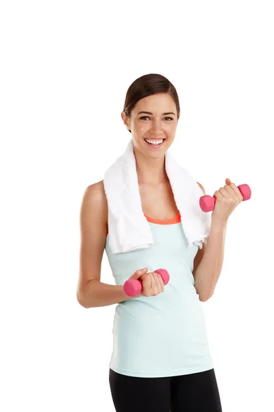 Youre Only One Workout Away Good Mood Fit Young Woman — Stock Photo, Image